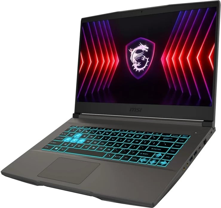Laptop MSI Thin 15 B12UCX-1818XPL, Intel Core i5 i5-12450H, 16 GB RAM, 512 GB SSD, NVIDIA RTX 2050, Gri