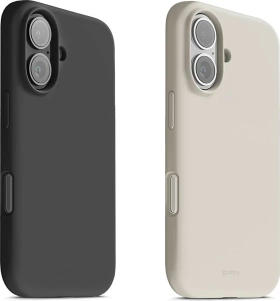 Mbështjellës magnetik MagSafe për iPhone 17, CRONG Color Cover Magnetic CRGCOLRMIP1763BLK, silikon Liquid Silicone me mikrofiber, i zi