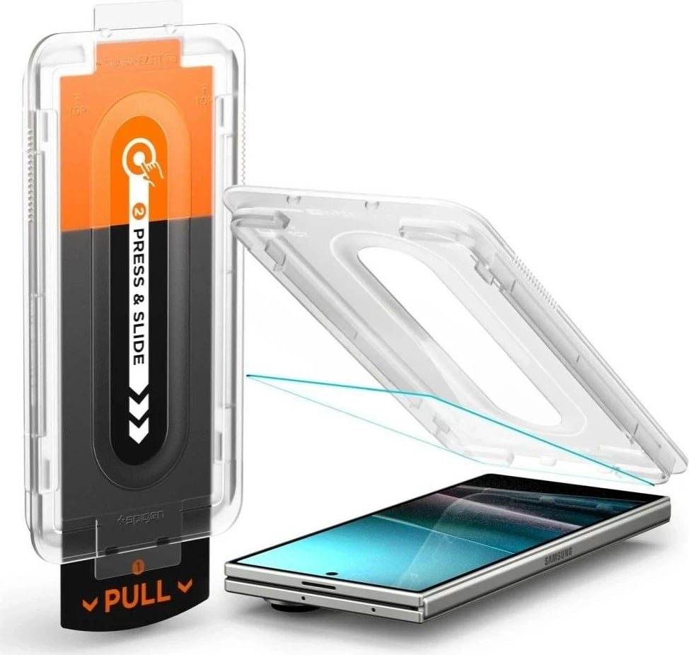 Xham mbrojtës Spigen Glas.TR EZ Fit Pro për Samsung Galaxy Z Fold 7, transparent