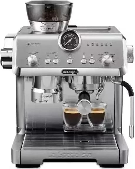 Aparat kafeje DeLonghi La Specialista Opera EC9555.M, presion 19 bar, 2000ml, argjendtë