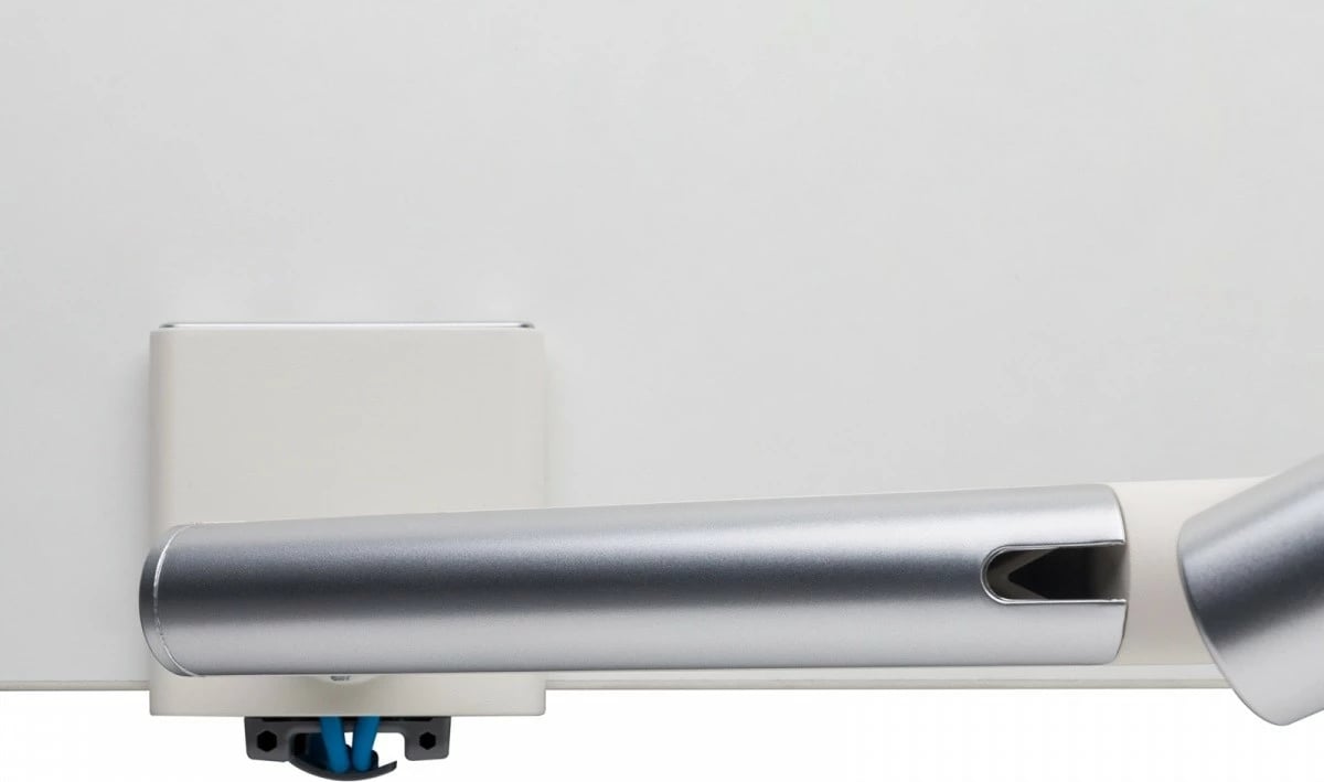 Mbajtëse tavoline për monitor ART RAMM L-19GD, 17-32 inç, 2xUSB 3.0, Alumini, Bardhë