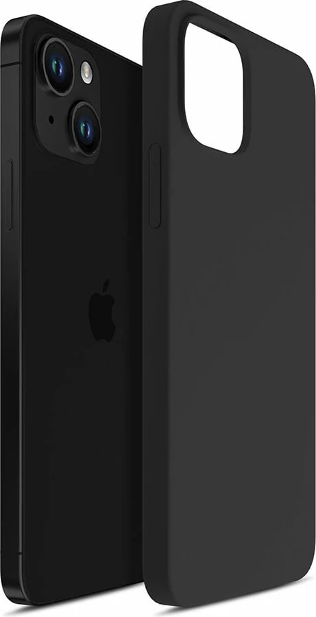 Mbështjellës silikon për celular 3mk Protection për iPhone 15 Plus, zi