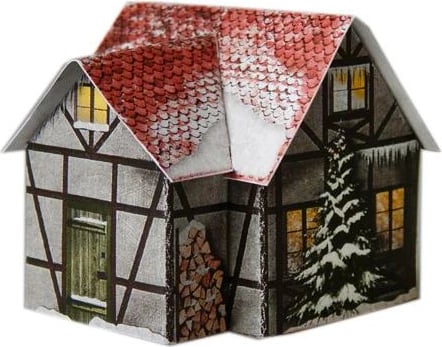 Modele kartoni NEXT PM-0003, Ndërtesa Krishtlindjesh, 21x29.7cm