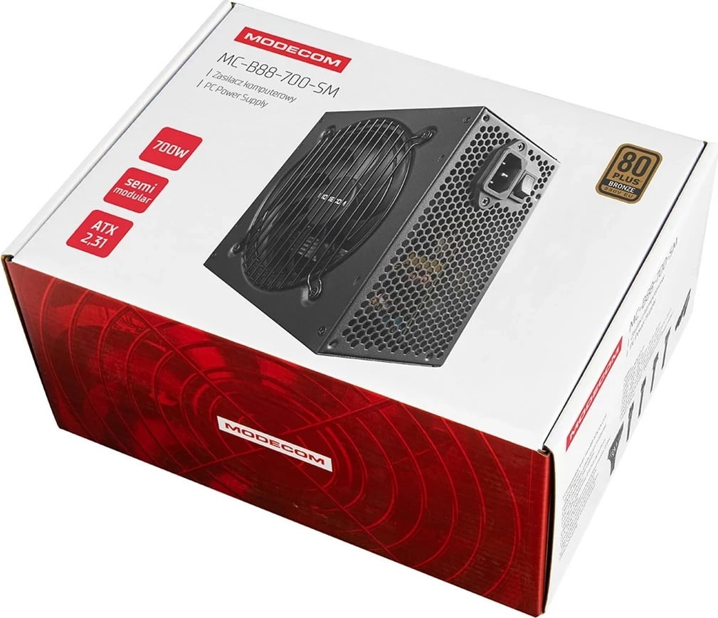 Furnizues rryme MODECOM MC-B88-700-SM, 700W, i zi