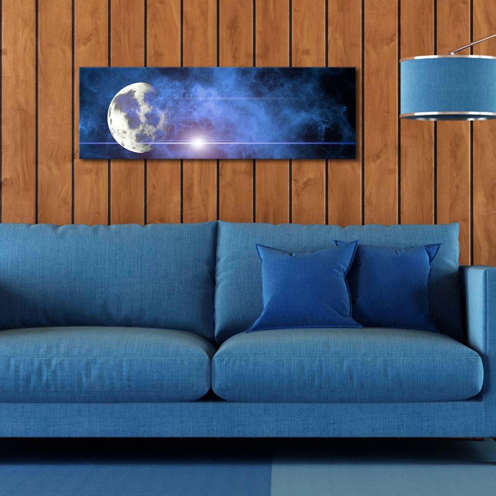 Pikturë dekorative me drita LED, Wallity, 3090DACT-54, shumëngjyrëshe, 30x90cm