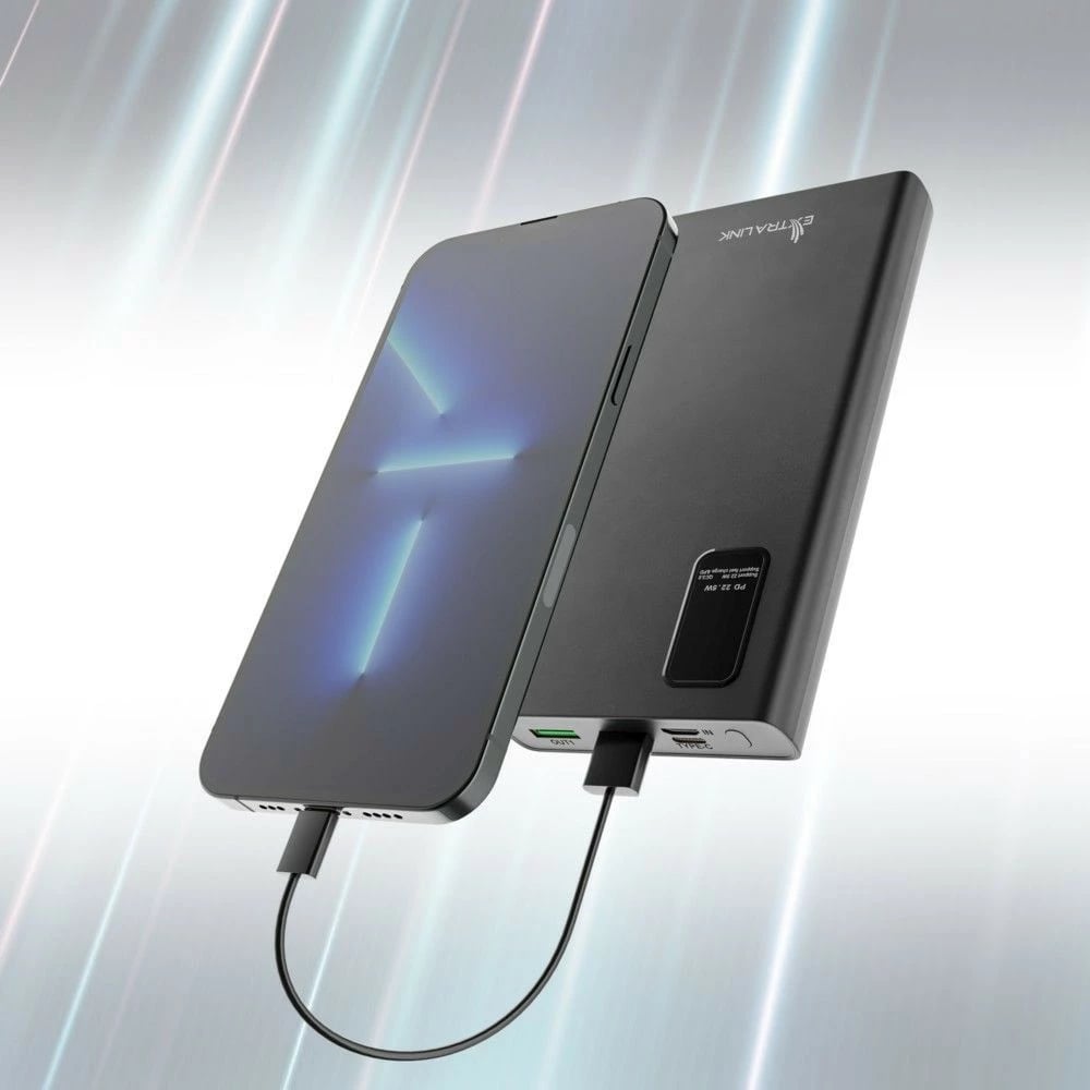 Powerbank Extralink EPB-067B, 10000 mAh, 22.5W Fast Charge, i zi
