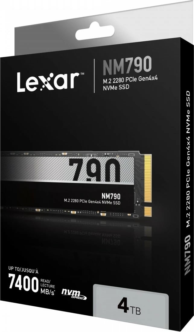 SSD Lexar NM790, 4TB, M.2 2280, PCIe Gen4x4