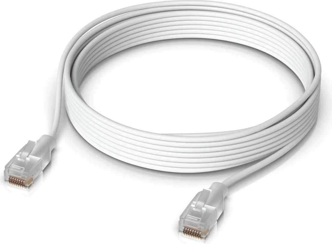 Kabëll rrjeti Ubiquiti UACC-Cable-Patch-EL-5M-W, 5 m, Cat6, RJ-45, i bardhë