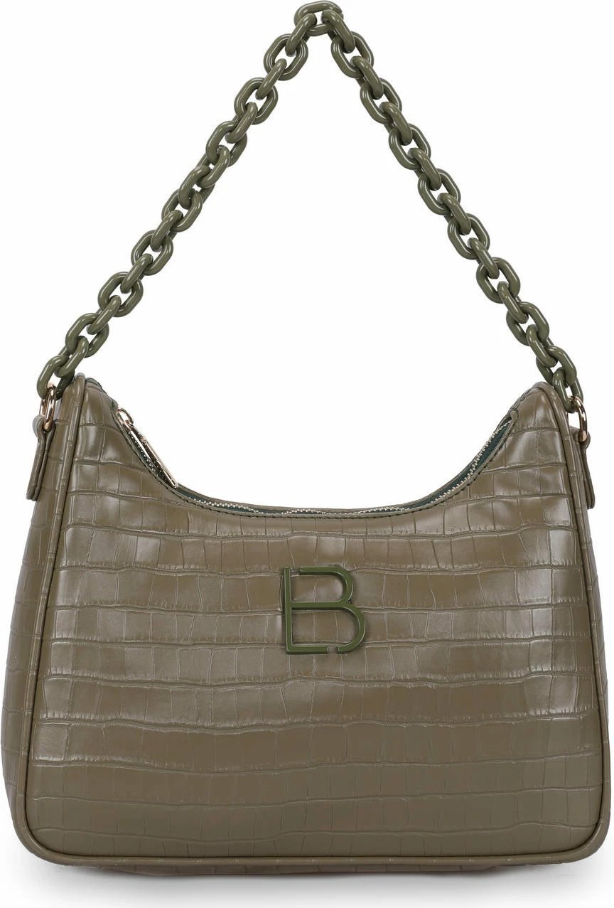 Çantë krahu ngjyrë jeshile, Croco, Lucky Bees, 265