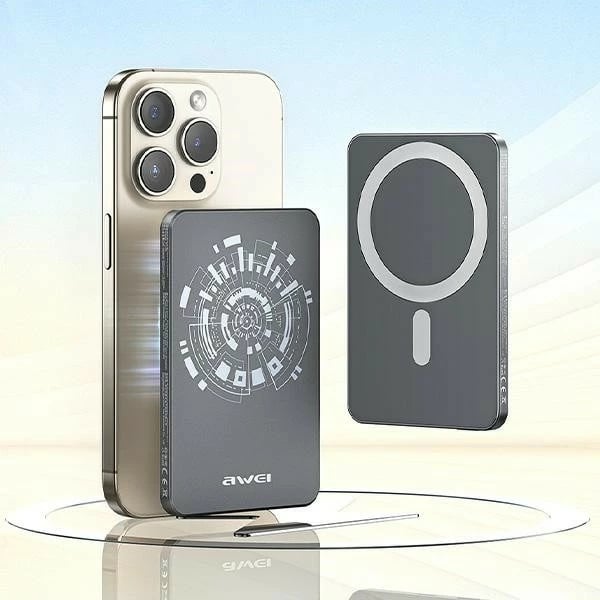Powerbank AWEI P112K, 5000mAh, MagSafe, Gri