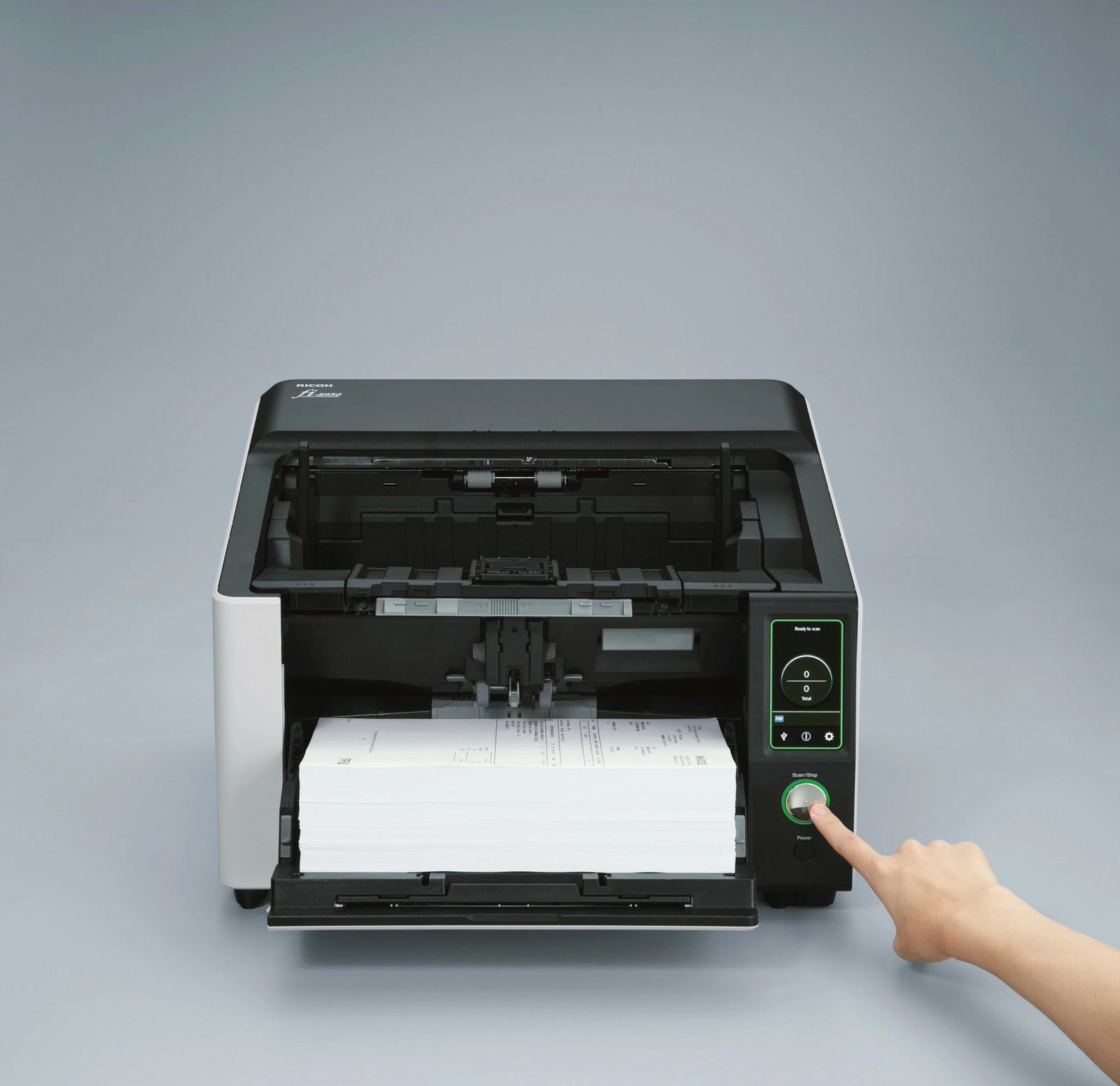 Skaner dokumentesh Ricoh FI-8820, LCD touchscreen, duplex, kapacitet 500 fletë, A3