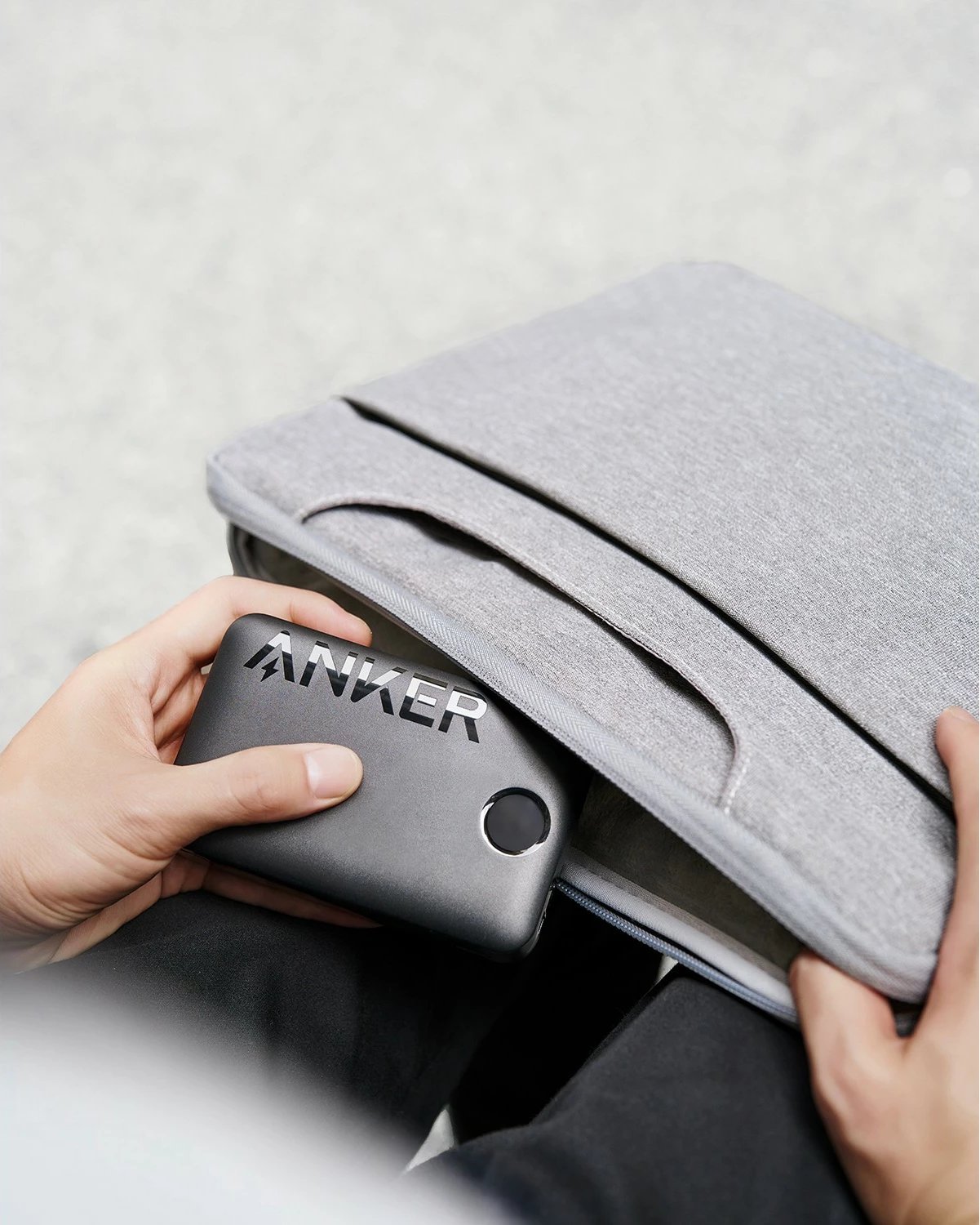 Power bank Anker 335, 20000 mAh, 15 W, Ngjyrë e zezë