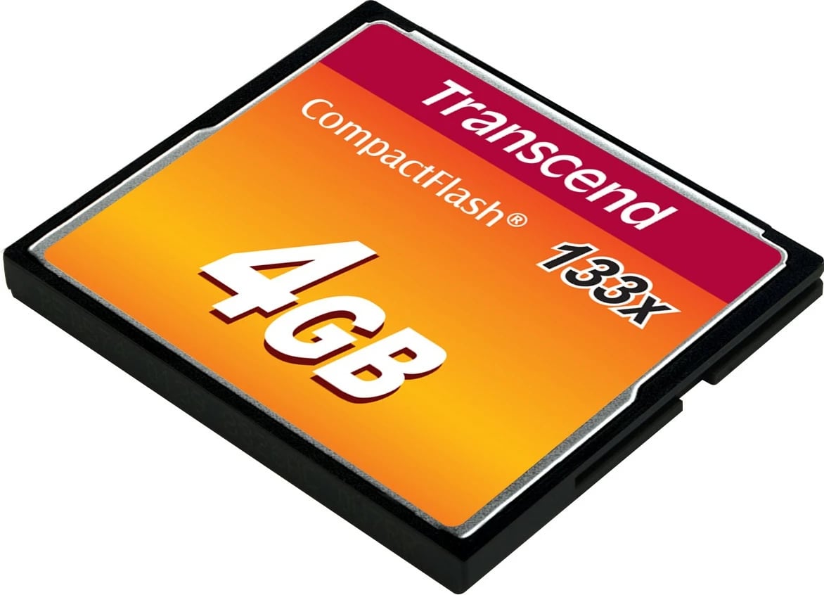 Kartelë memorie Transcend CompactFlash 4GB 133x e zezë