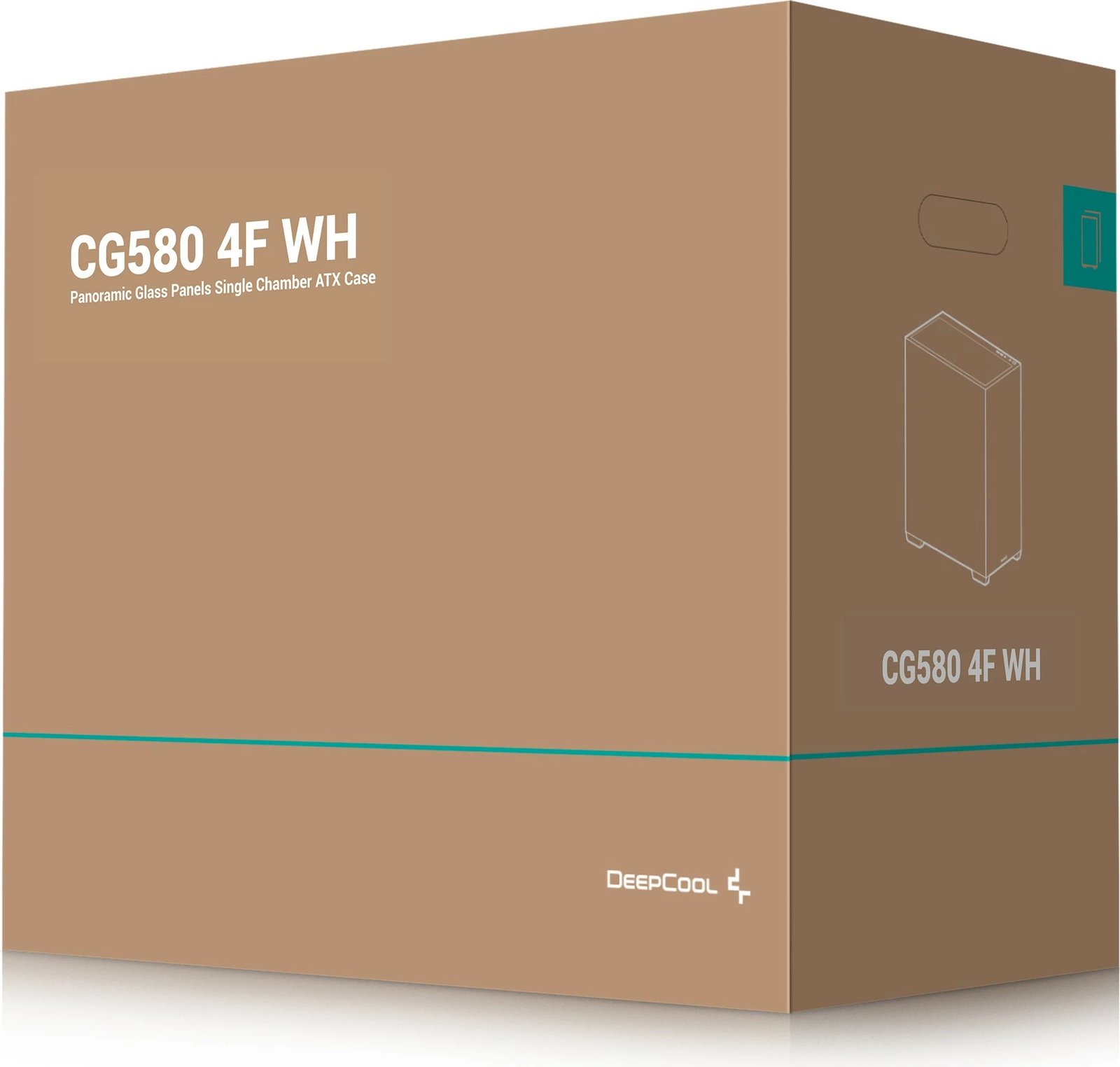 Kasë Deepcool CG580 4F WH, Midi Tower, ATX, RGB, e bardhë