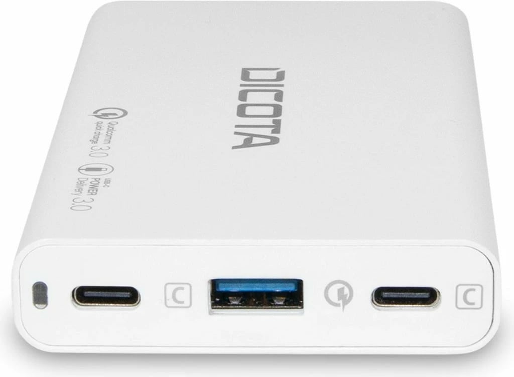 Karikues universal DICOTA D32056, 65W, USB Type-C, i bardhë