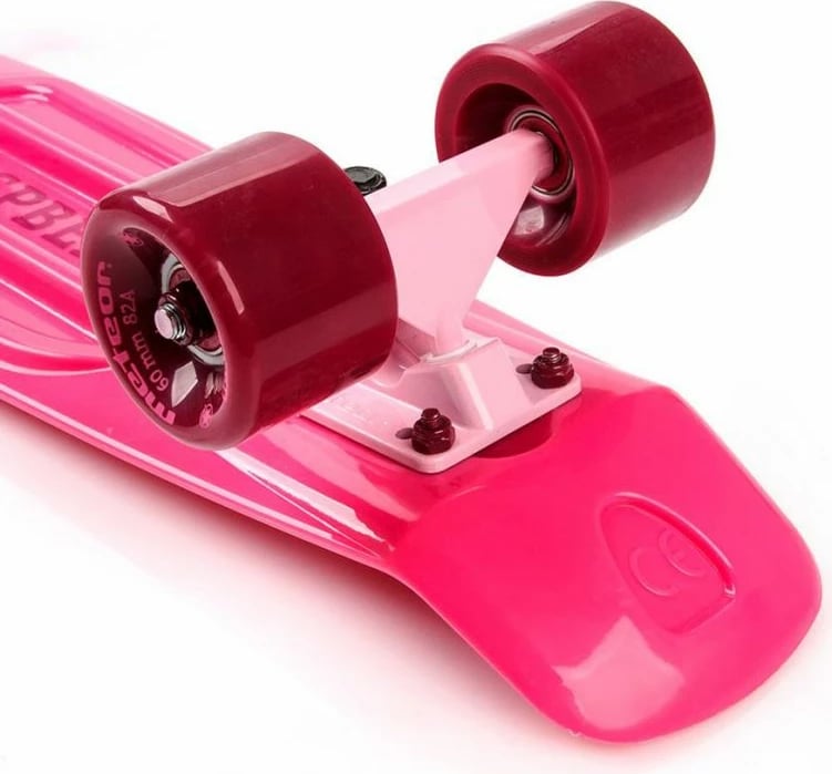 Skateboard plastikë Meteor, për femra dhe fëmijë, ngjyrë mjedër