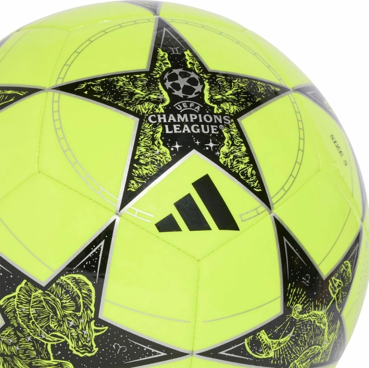 Top futbolli adidas, verdhë e zi