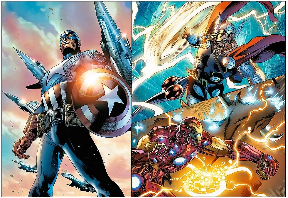 Puzzle Trefl Avengers Heroic Days 4x250 pjesë, për fëmijë