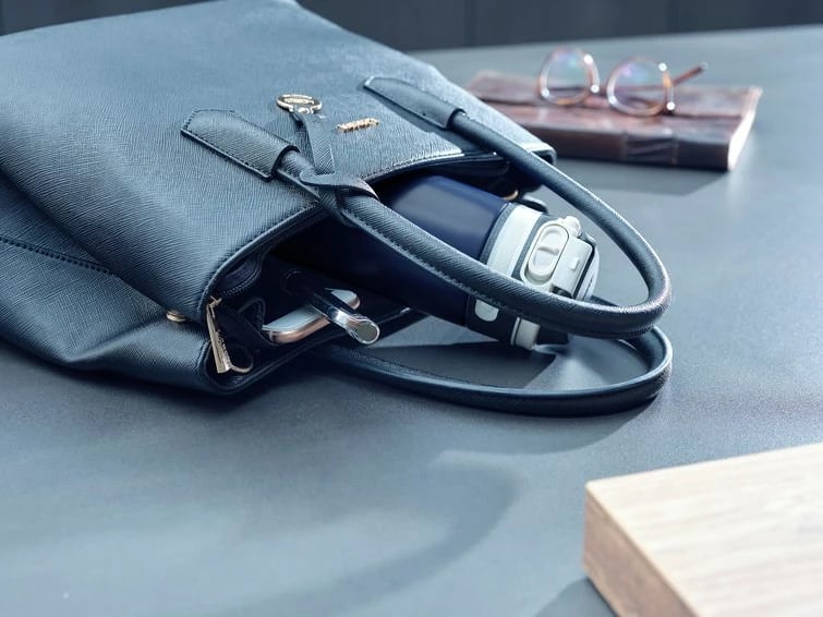 Gotë termike Leifheit 3247, 350 ml, inox, e zezë/blu