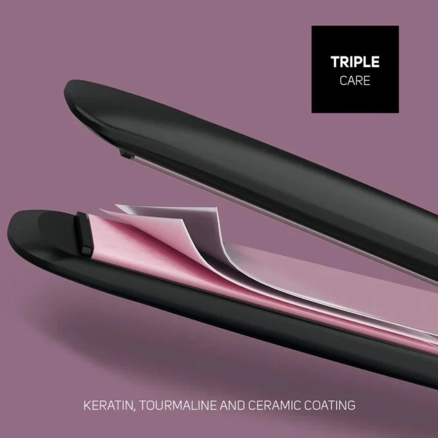 Hekur për drejtimin e flokëve Taurus Slimlook Ionic Pro, i zi