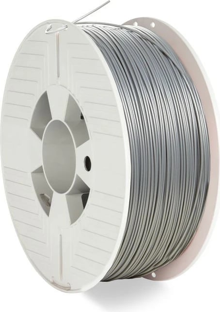 Filament 3D Verbatim ABS 1.75mm, 1kg, Gri/Argjendtë