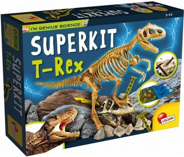 Set edukativ Lisciani I’m Genius Super Kit T-Rex, për fëmijë, pa bateri