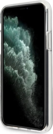 Mbështjellës Guess GUHCN65IMLFL01 për iPhone 11 Pro Max, Flower Collection, zi