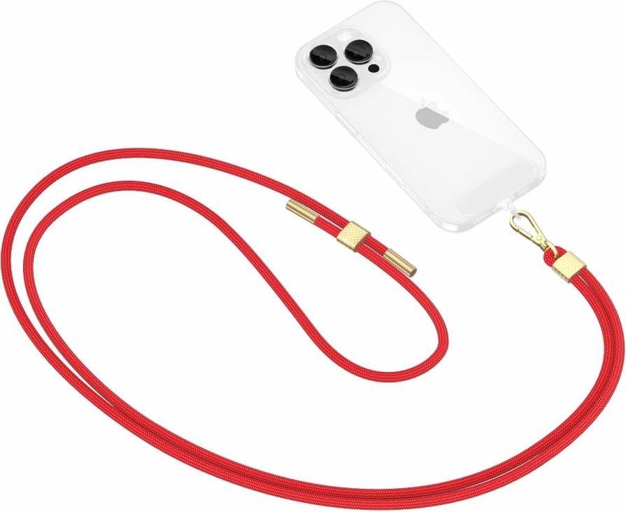 Rrip crossbody për celular Tech-Protect C2S Rope, i kuq