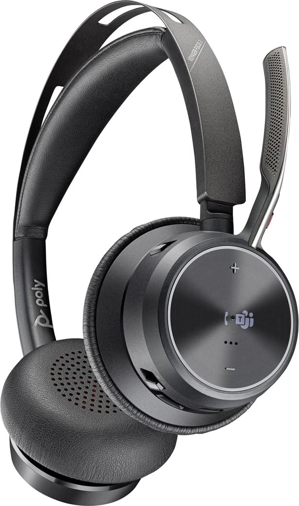 Kufje POLY Voyager Focus 2, Microsoft Teams Certified, USB-C, Wireless, e zezë