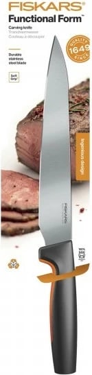 Thikë për mish Fiskars Functional Form 1057539, 21cm, e zezë/portokalli