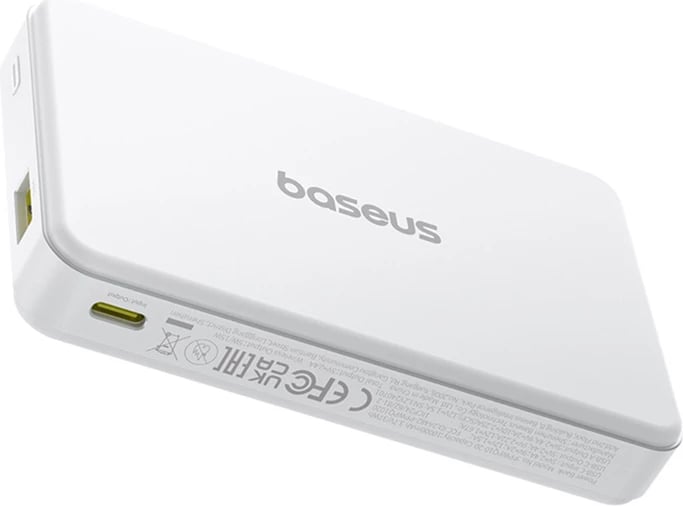 Powerbank Baseus Airpow2 Qi2, 10000mAh, 22.5W, e bardhë