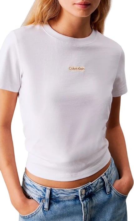 Maicë për femra Calvin Klein Jeans, të bardhë