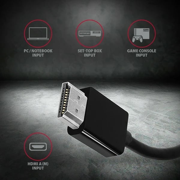 Adapter AXAGON RVH-VGN HDMI në VGA, i zi