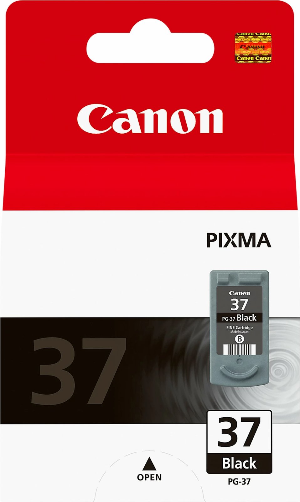 Toner Canon PG-37BK, Ngjyrë e zezë, Pigment-based