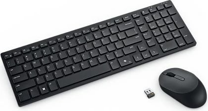 Tastierë dhe maus DELL KM555, Wireless, RF Wireless + Bluetooth, QWERTZ, E zezë