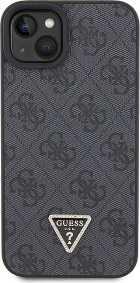 Mbështjellës Guess GUHCP15MP4TDSCPK për iPhone 15 Plus 6.7", Crossbody 4G Metal Logo, i zi