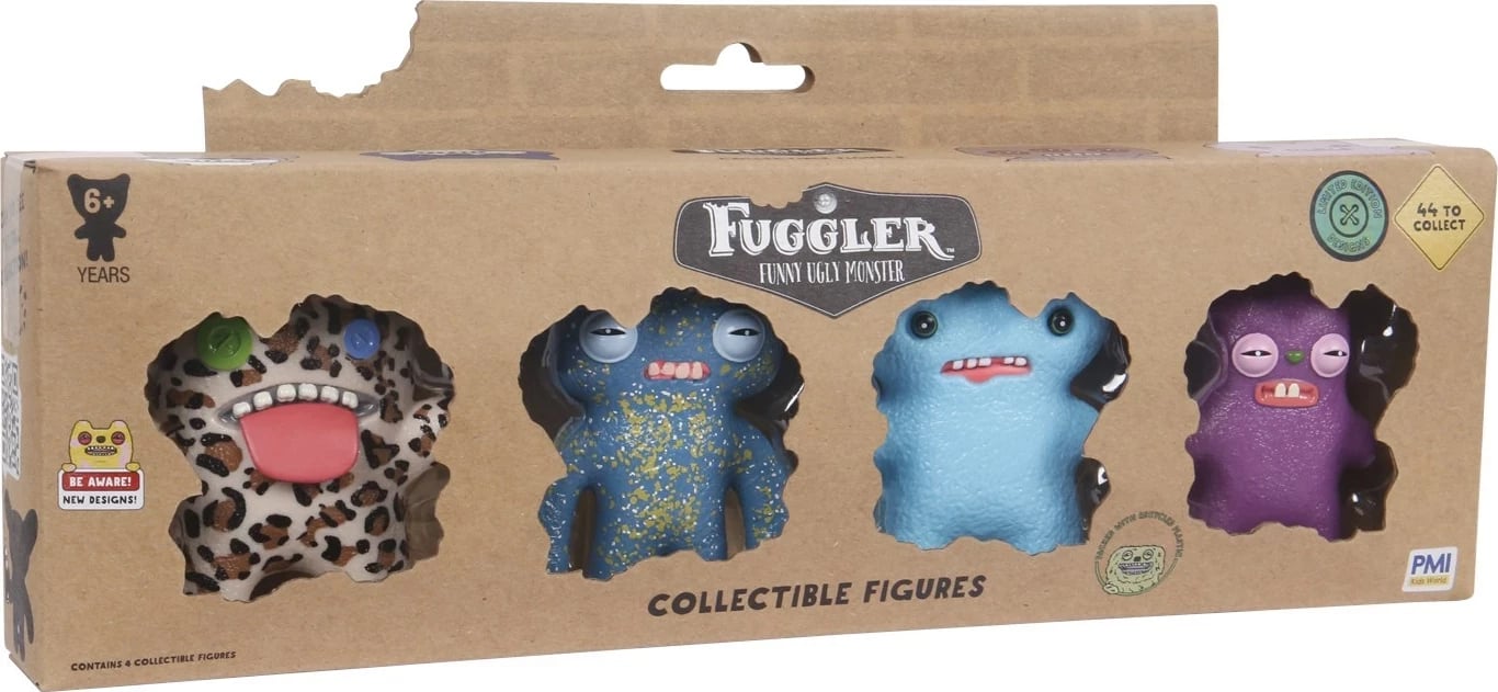 Set figurash koleksionuese Fuggler, P.M.I. Kids World, 1.5 Limited Edition, 4 copë