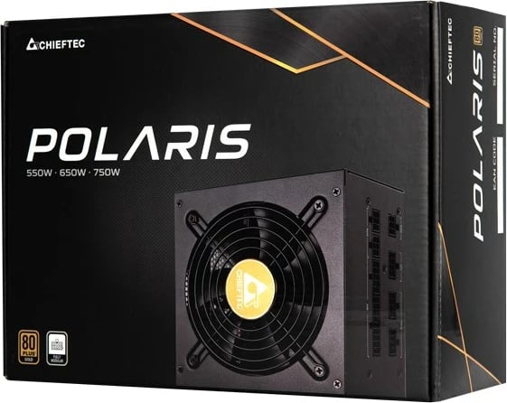 Burimi i Energjisë Chieftec Polaris, 550 W, 20+4 pin ATX, PS/2, i Zi