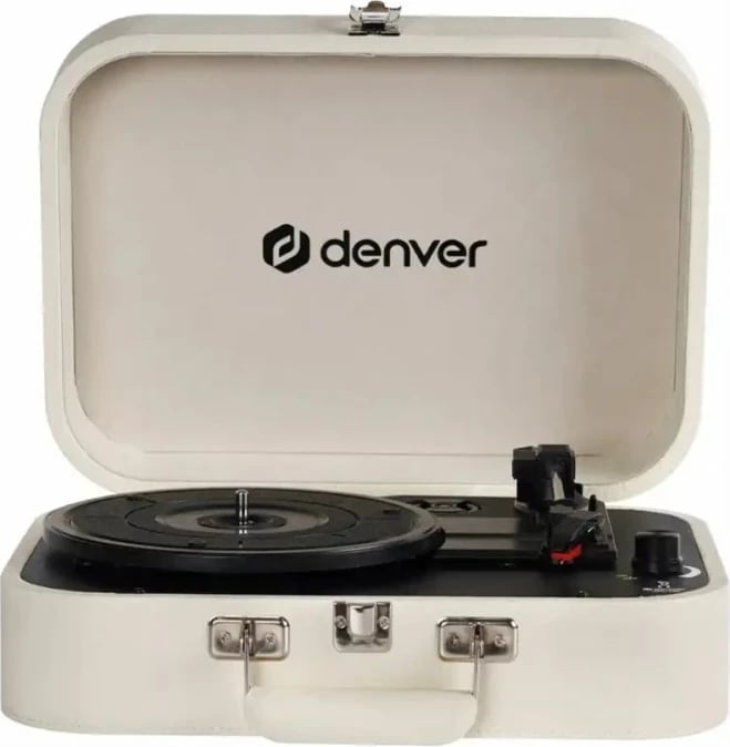 Gramafon Denver VPL-130 me USB, i bardhë