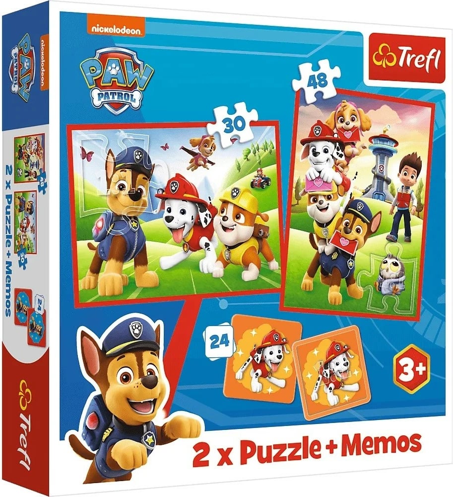 Puzzle 2n1 Trefl Paw Patrol, 78 pjesë, për fëmijë