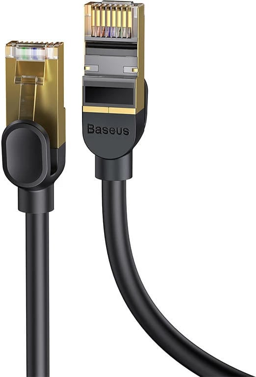 Kabllo rrjeti Baseus, RJ45 në RJ45, 8m, 10Gbps, e zezë