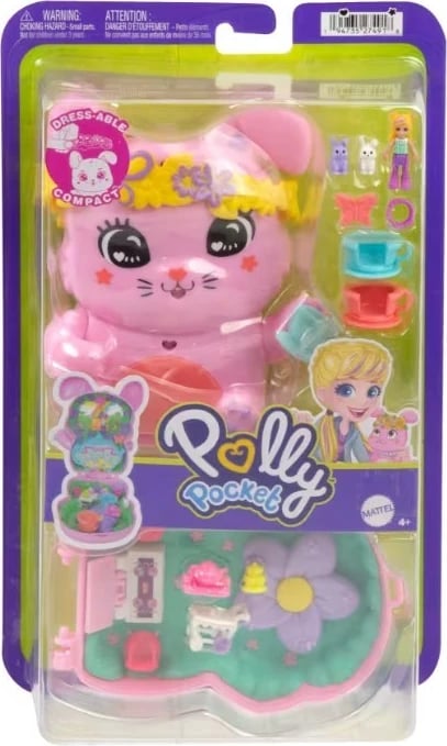 Set lodrash Polly Pocket Bunny Tea Party, Mattel, JFG56/JCR40, rozë