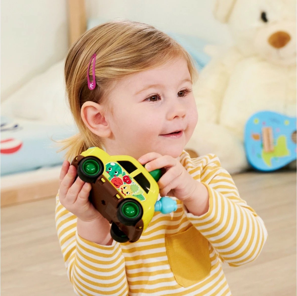 Lodër veturë Dickie ABC Fruit Friends, 12 cm, plastikë, ngjyra të përziera