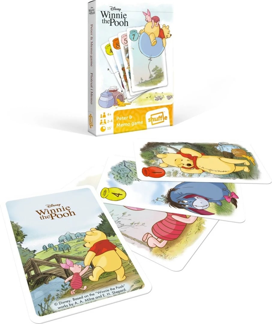 Lojë letra Cartamundi Peter & Winnie the Pooh Memo, për fëmijë, shumëngjyrëshe