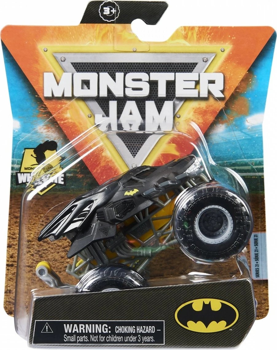 Lodër veturë Monster Jam Spin Master 1:64, metal dhe plastikë, ngjyra të përziera, 1 copë