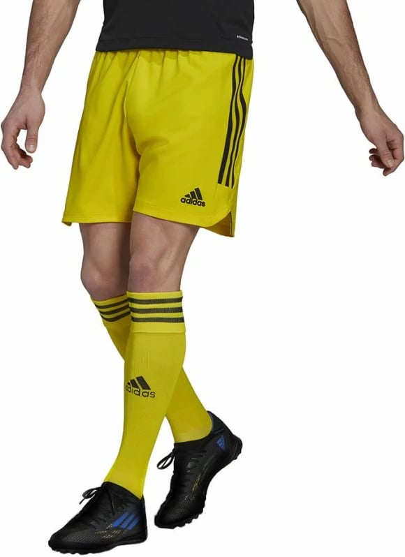 Shorce për meshkuj adidas, të zezë me të verdhë