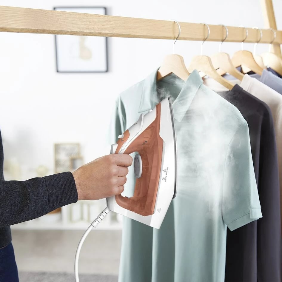 Hekur Tefal Virtuo 30 FV2C40E0, 2000 W, pllaka qeramike, pjeshkë/bardhë