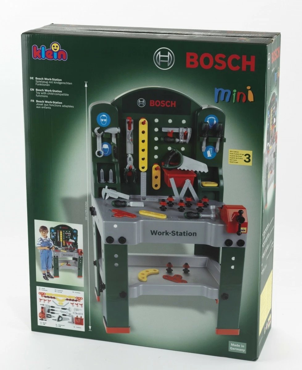 Set lodrash punëtori Bosch Klein 8580, i madh, për djem, gri/e gjelbër/e kuqe/e verdhë