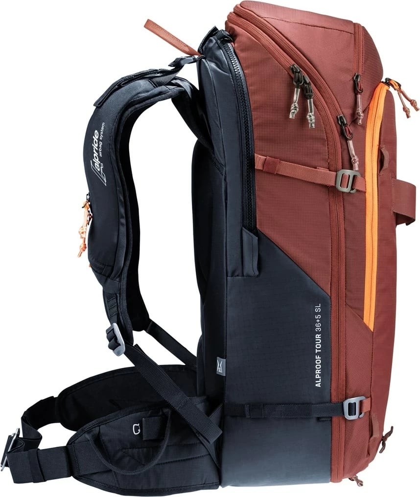 Çantë shpine Deuter Alproof Tour 36 + 5 SL, për femra, e kuqe e zezë Çantë shpine Deuter Alproof Tour 36 + 5 SL, për femra, e kuqe e zezë