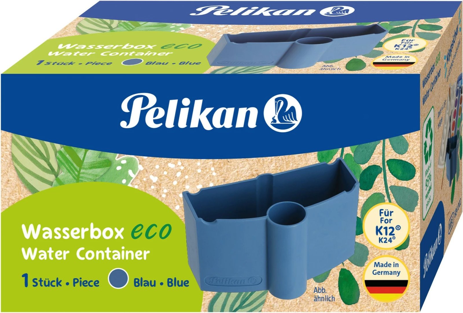 Organizues tavoline Pelikan eco, plastikë, 2 ndarje, kaltër